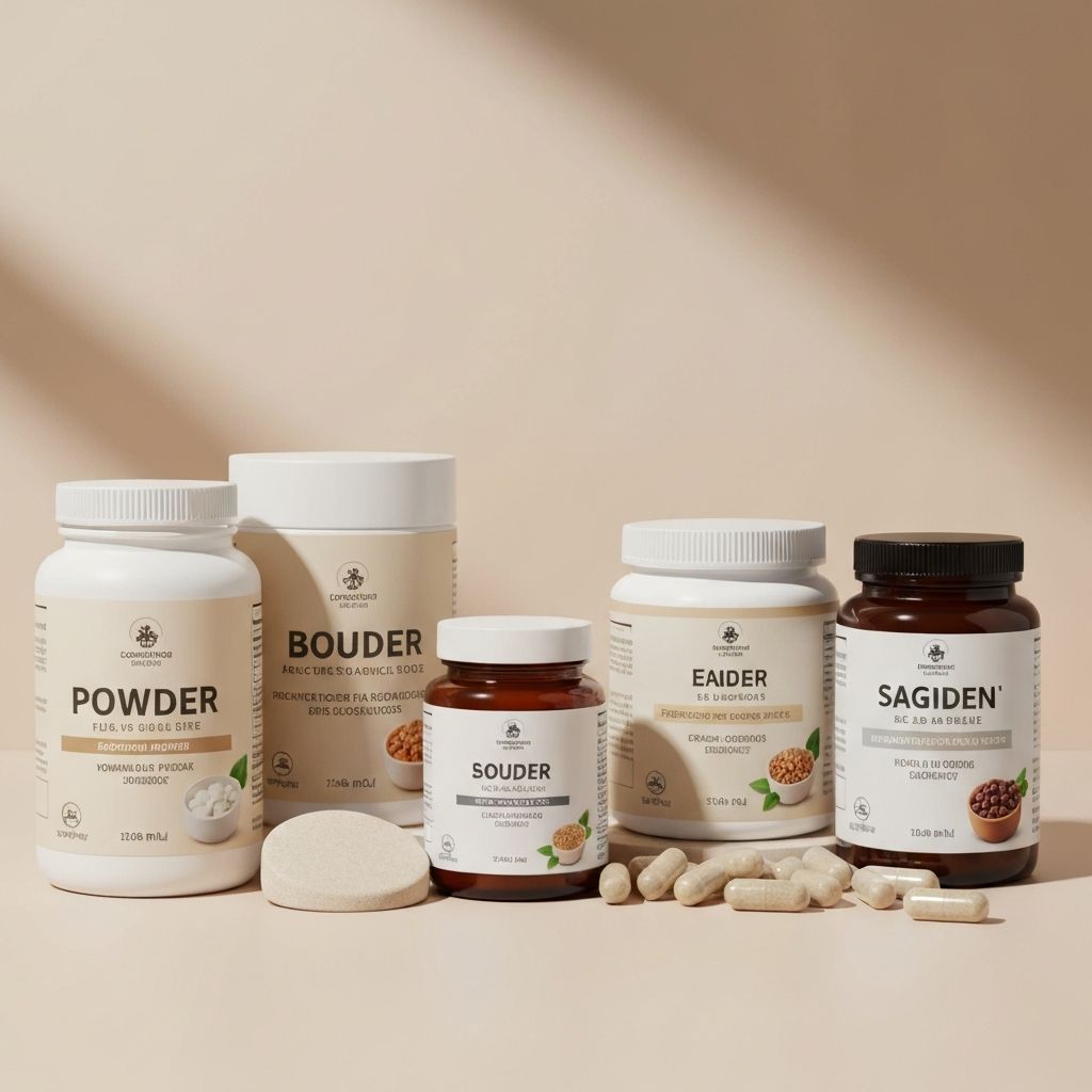 Collection of different supplement formats displayed together